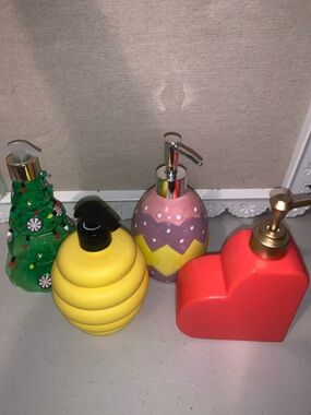 Decorative Holiday Liquid Soap Dispensers - Unbranded